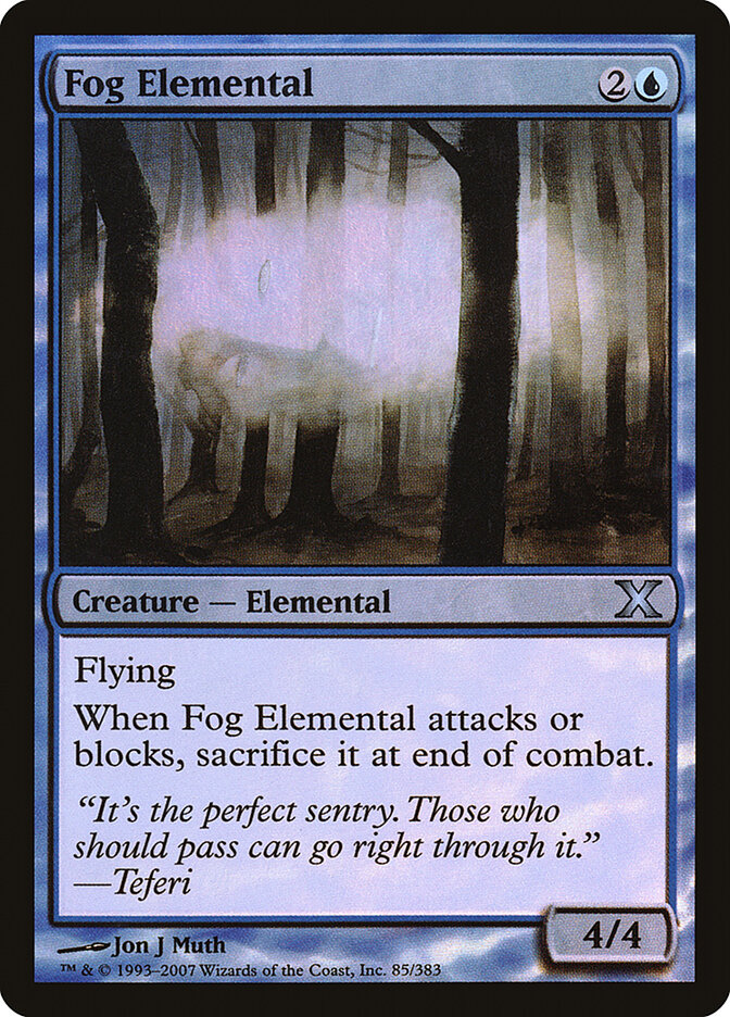 Fog Elemental card front