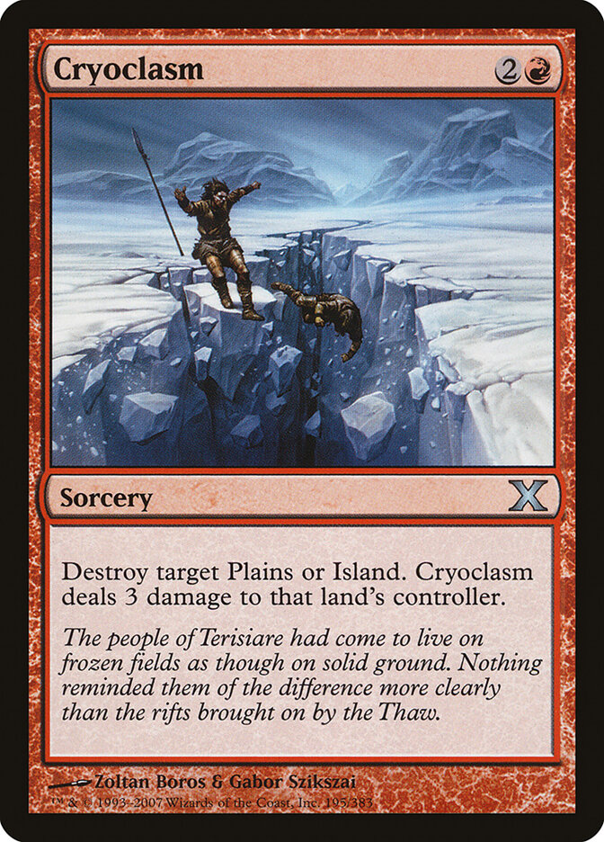 Cryoclasm card front