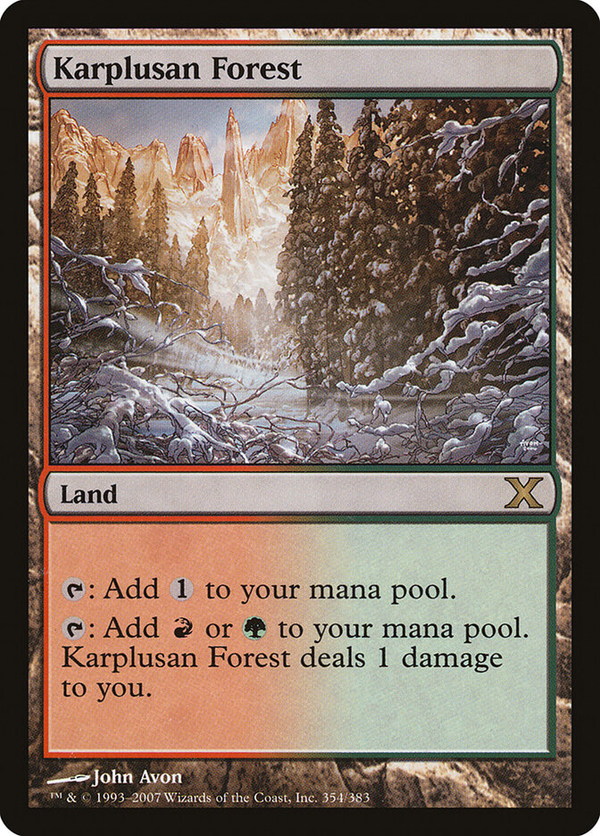 Karplusan Forest card front