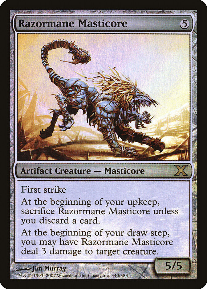 Razormane Masticore card front