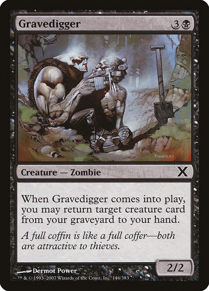 Gravedigger card front