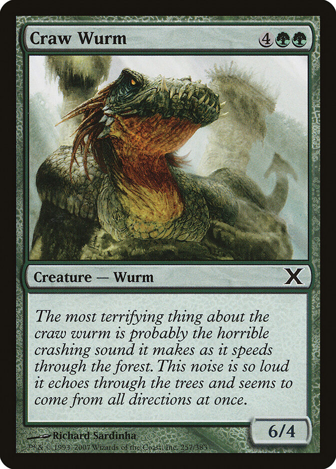 Craw Wurm card front