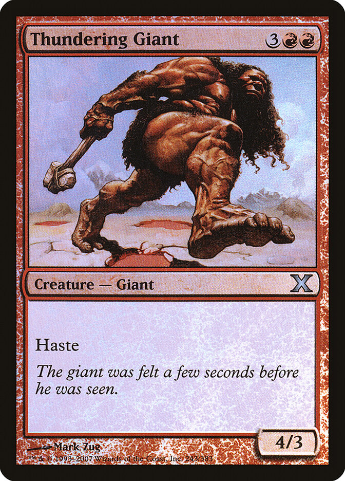 Thundering Giant card front