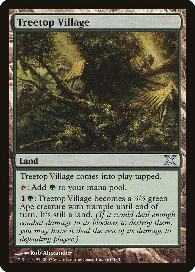 Treetop Village card front