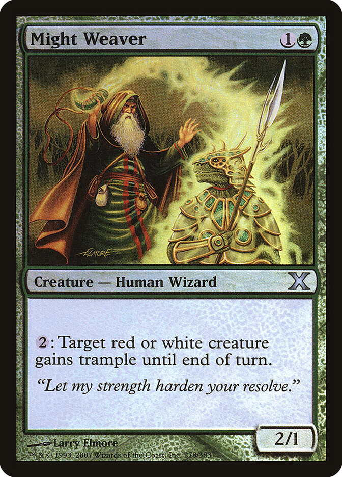 Might Weaver card front