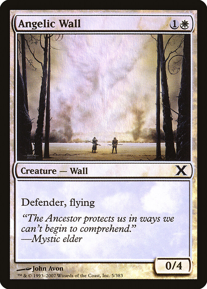 Angelic Wall card front