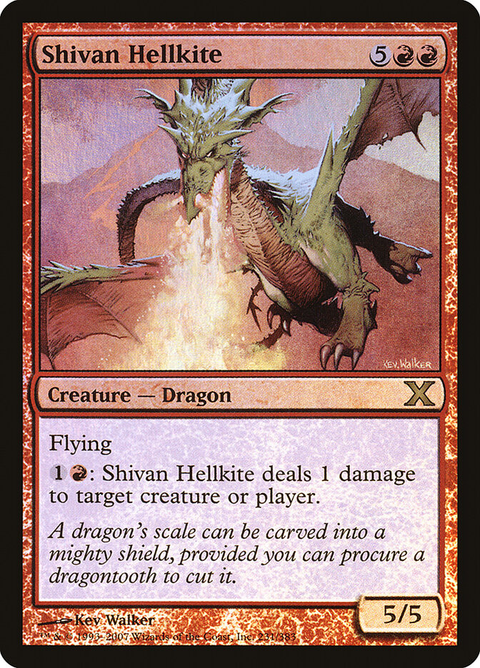 Shivan Hellkite card front
