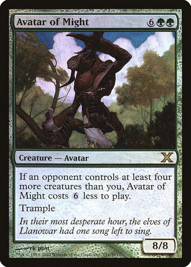 Avatar of Might card front