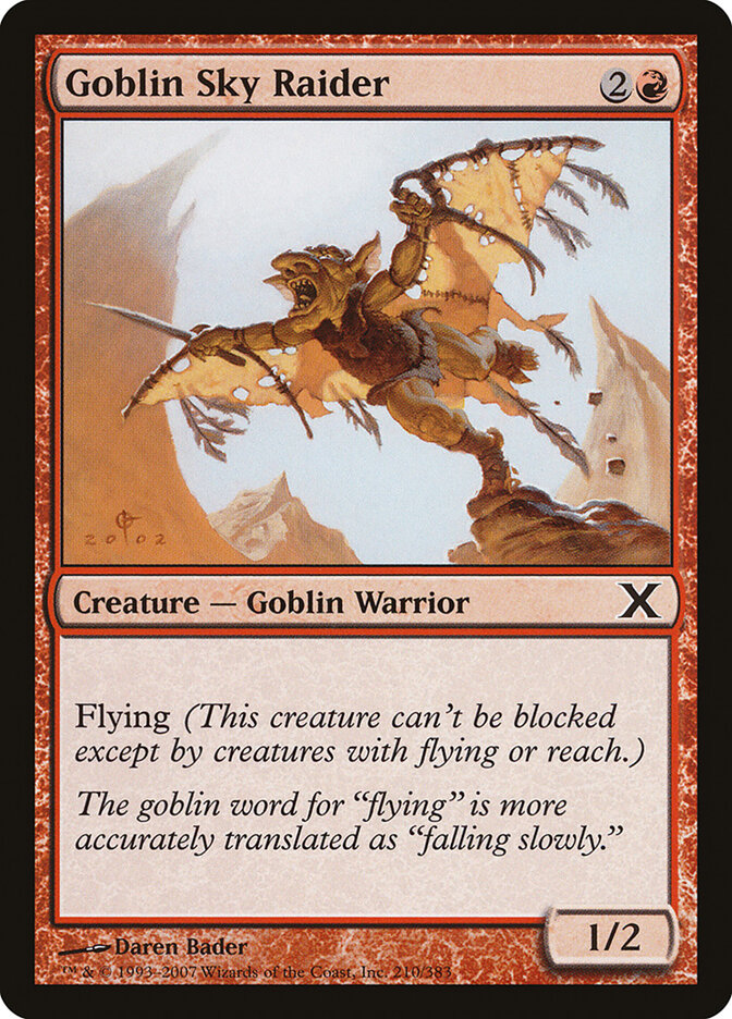Goblin Sky Raider card front