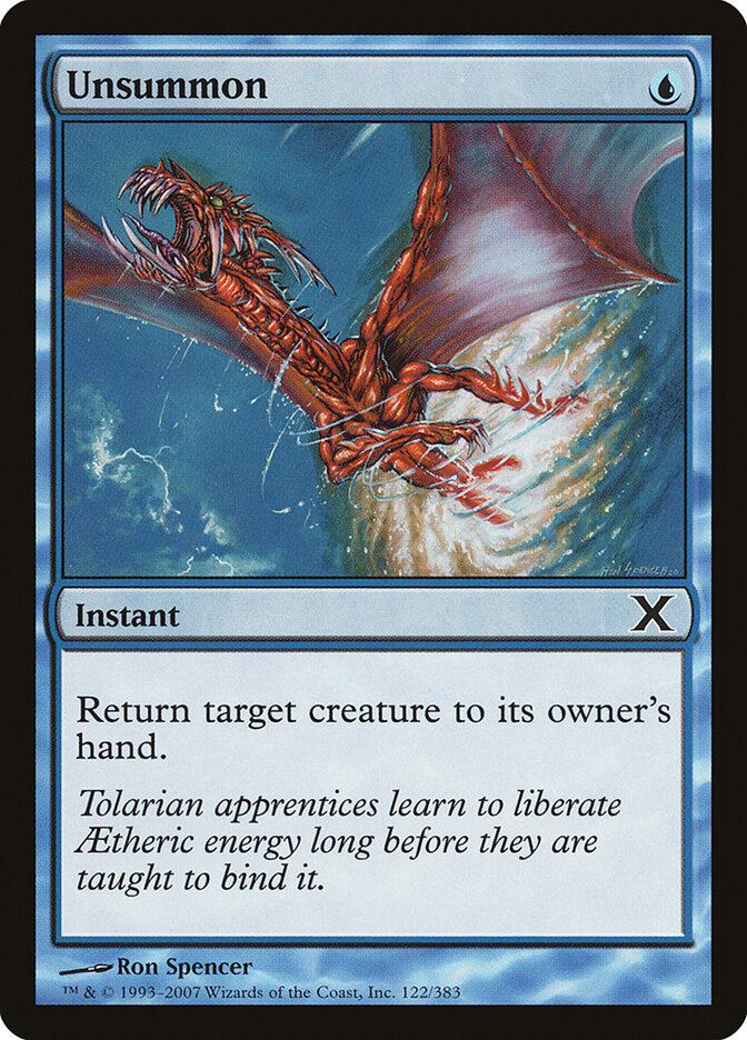 Unsummon card front