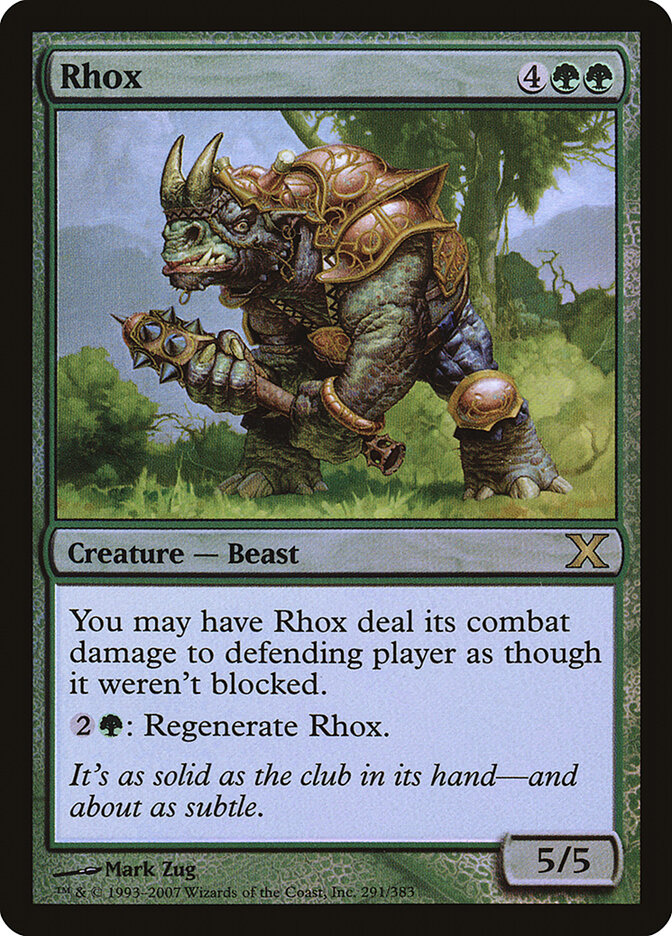 Rhox card front