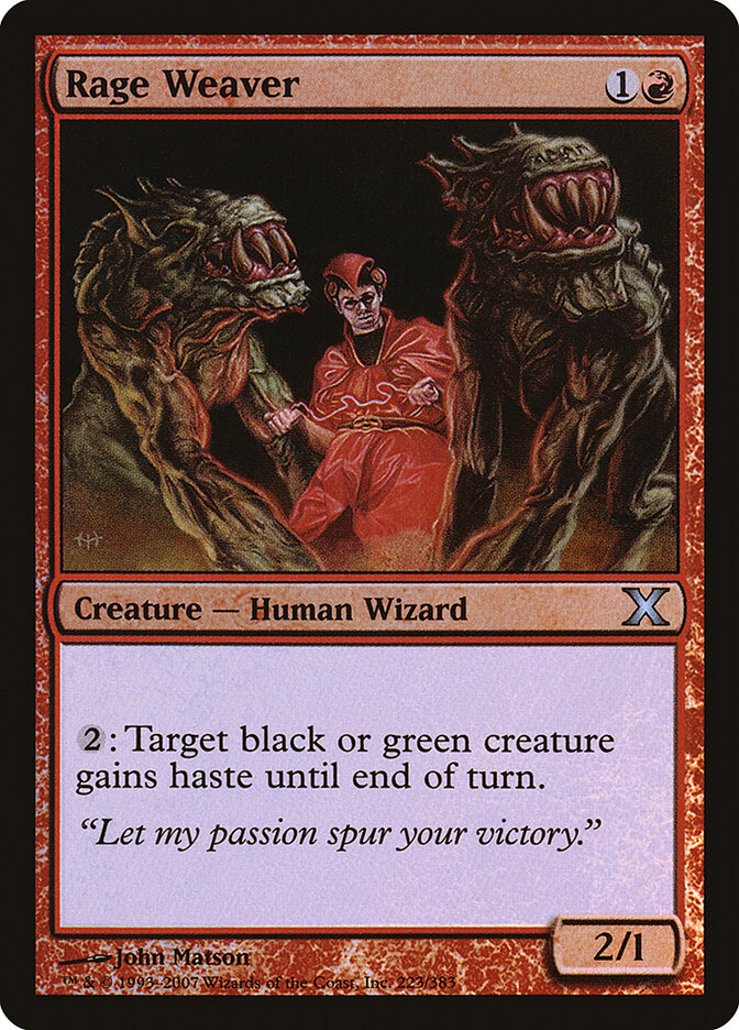 Rage Weaver card front