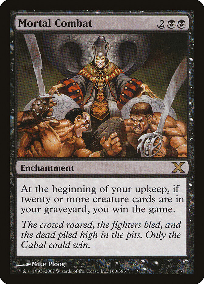 Mortal Combat card front