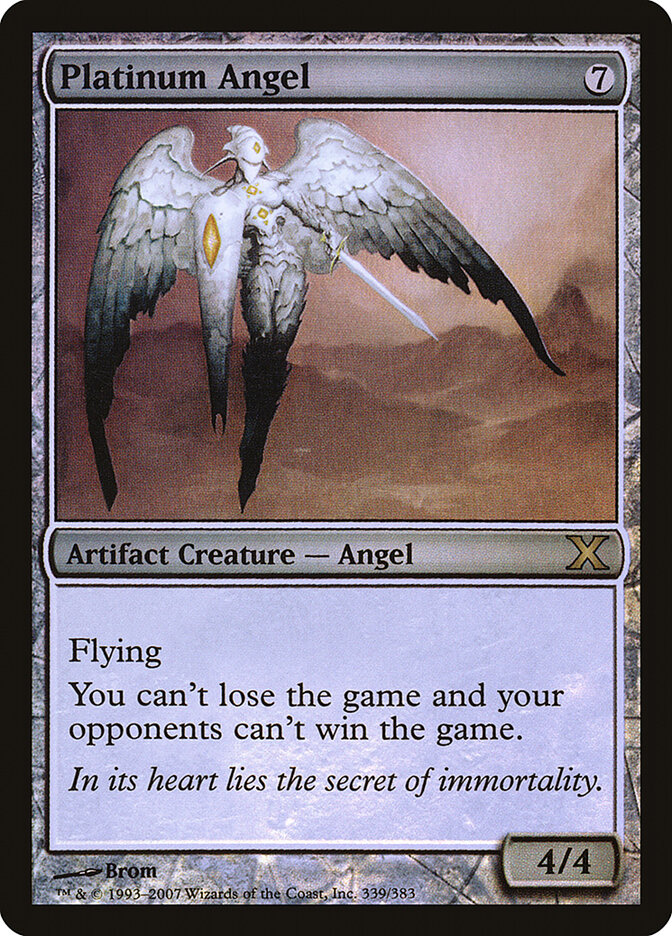 Platinum Angel card front