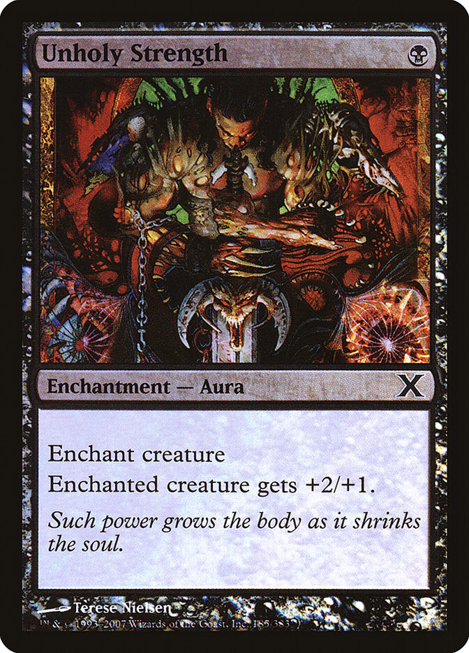 Unholy Strength card front
