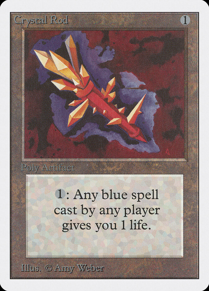 Crystal Rod card front