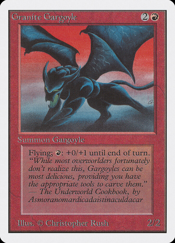 Granite Gargoyle card front