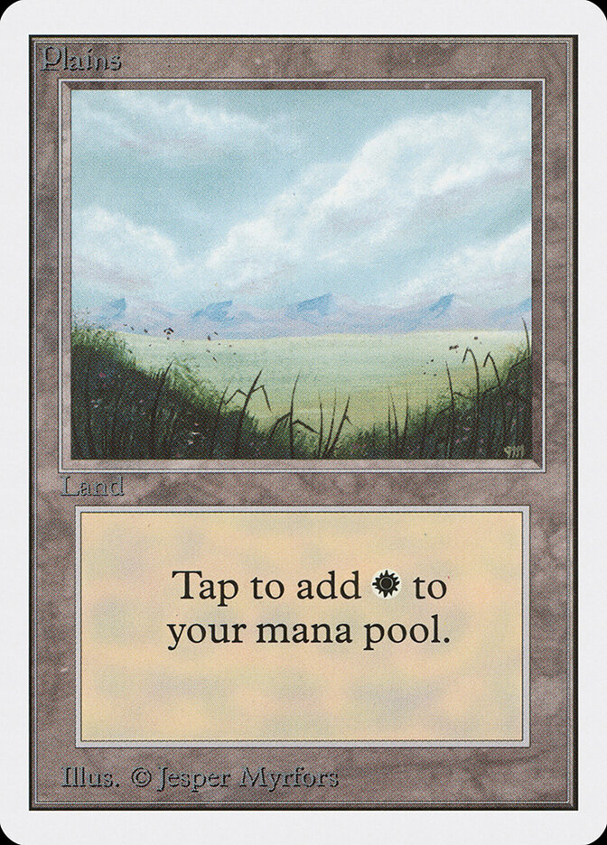 Plains card front