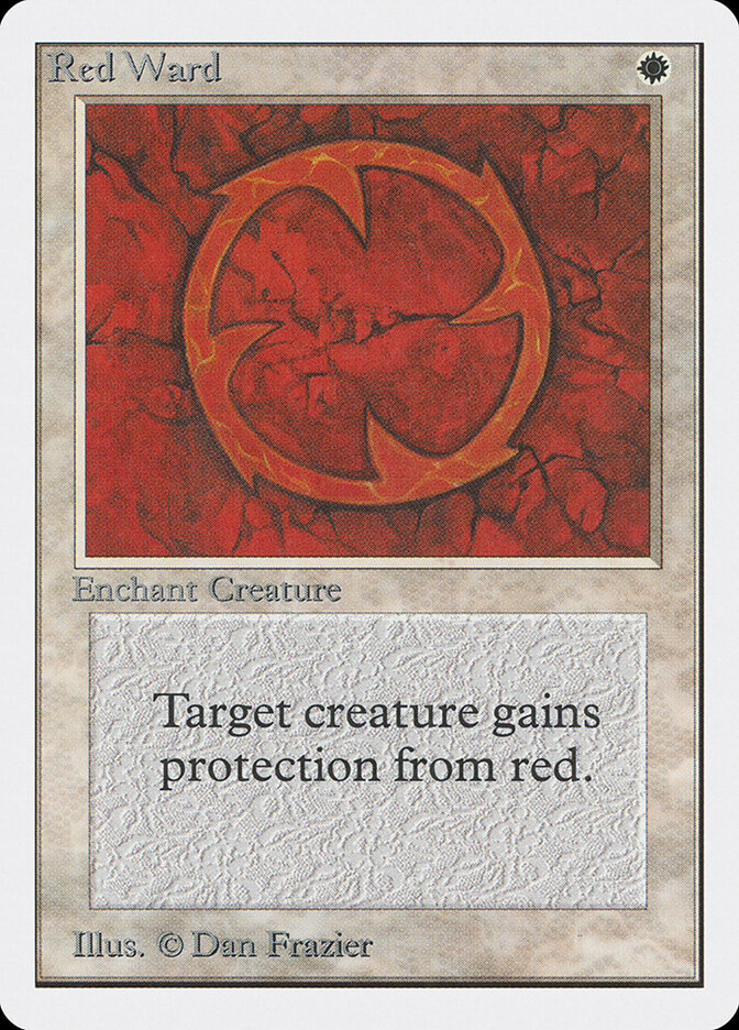 Red Ward card front