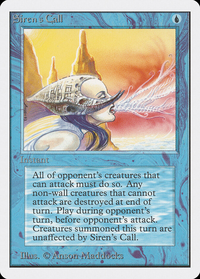 Siren's Call card front