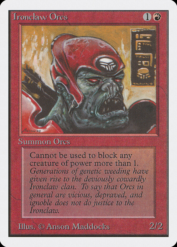 Ironclaw Orcs card front