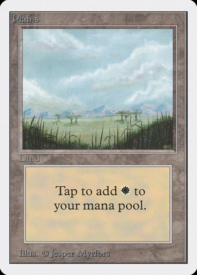 Plains card front
