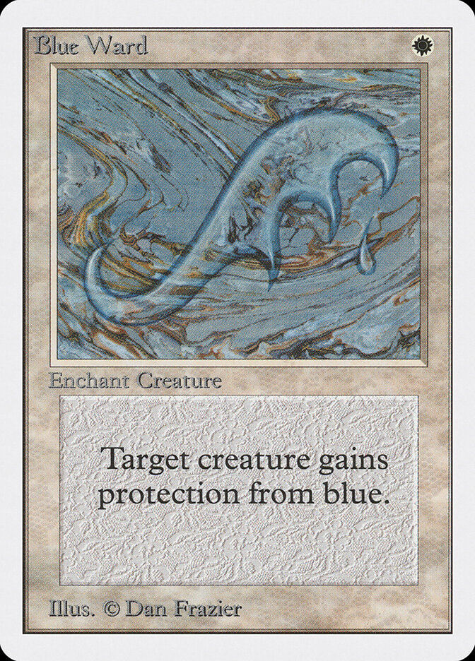 Blue Ward card front