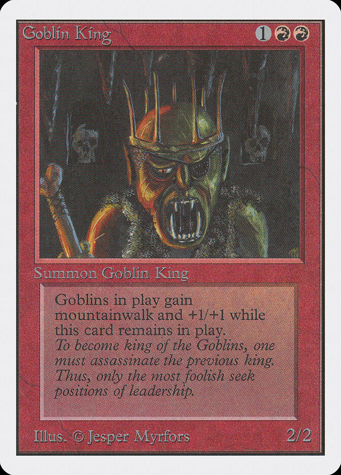Goblin King card front