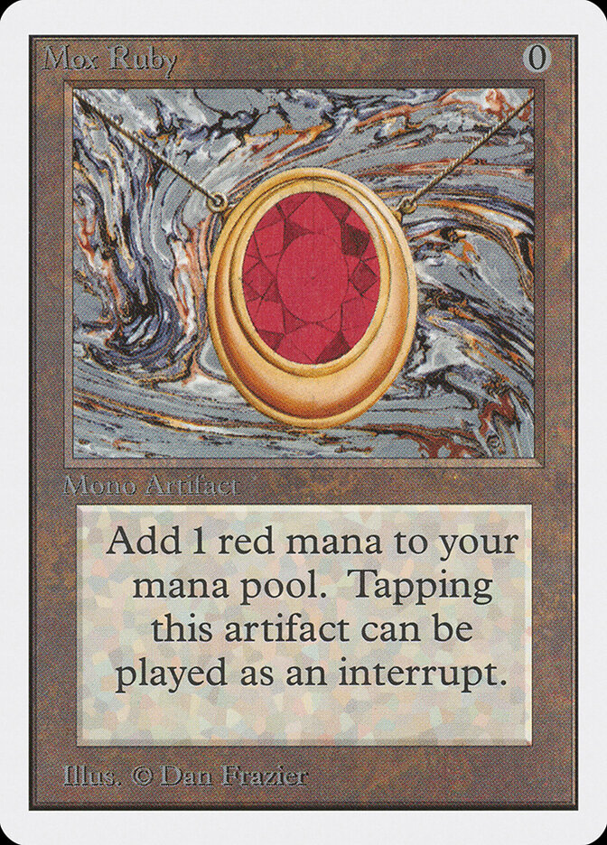 Mox Ruby card front