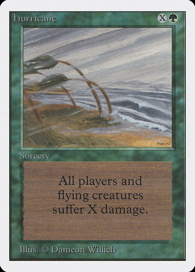 Hurricane card front