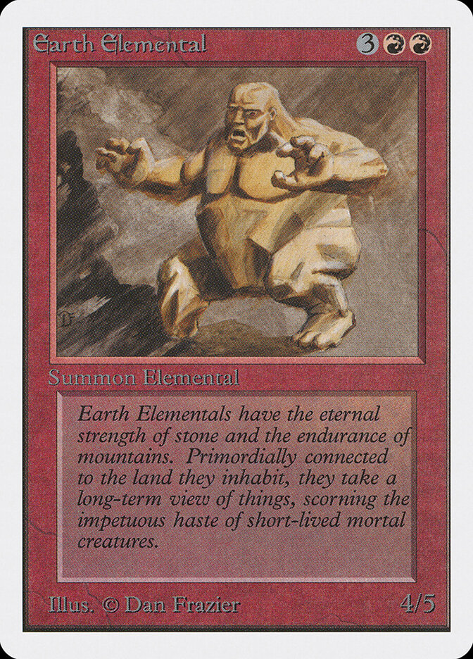 Earth Elemental card front