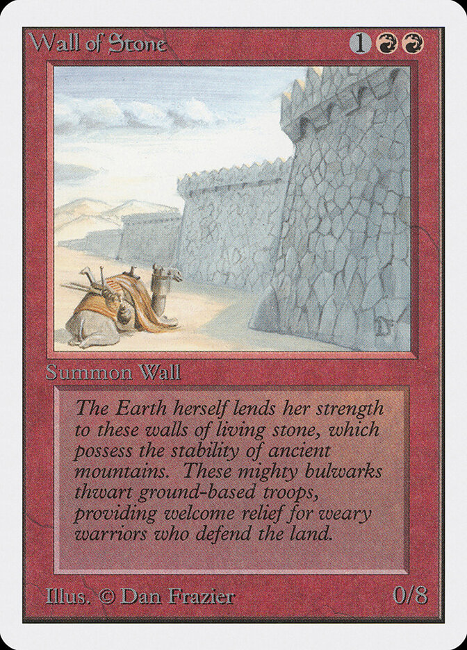 Wall of Stone card front