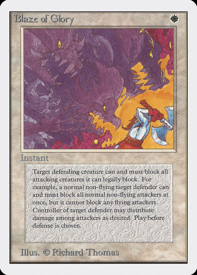 Blaze of Glory card front