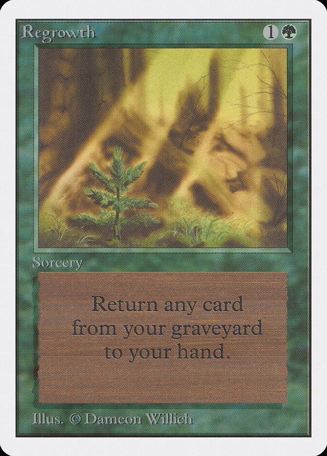 Regrowth card front