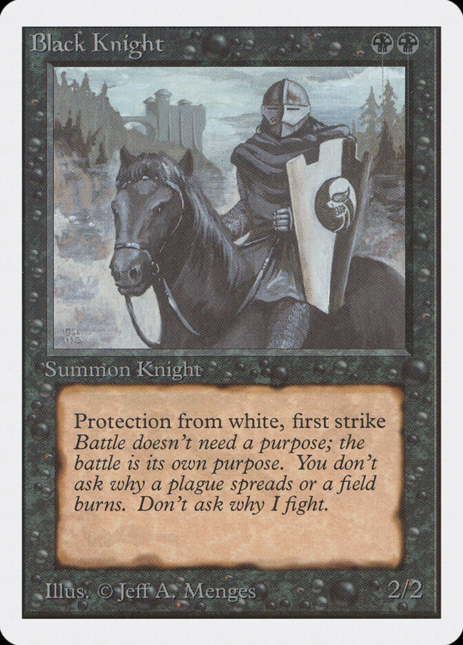 Black Knight card front