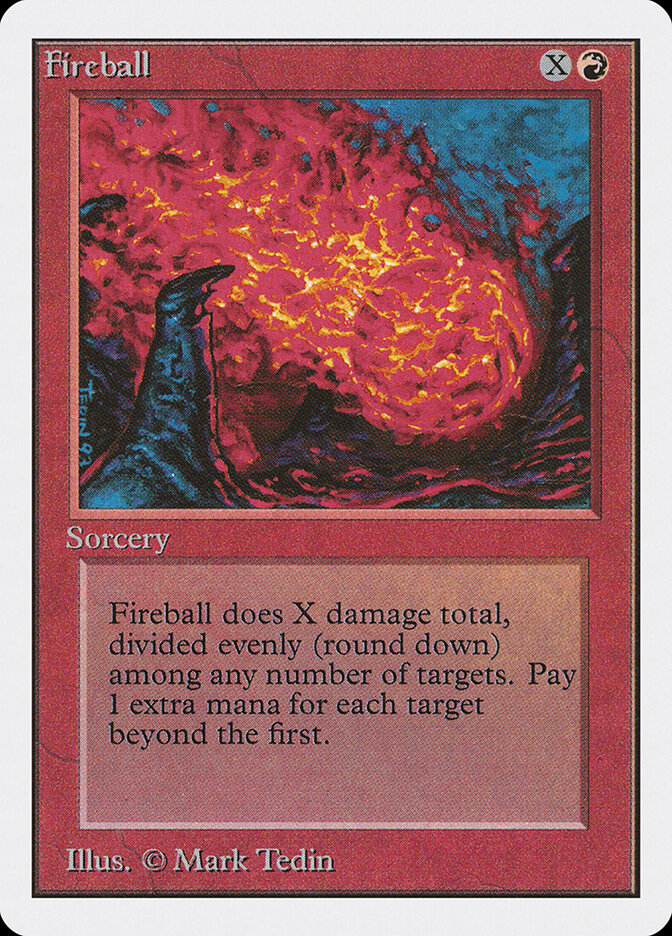 Fireball card front