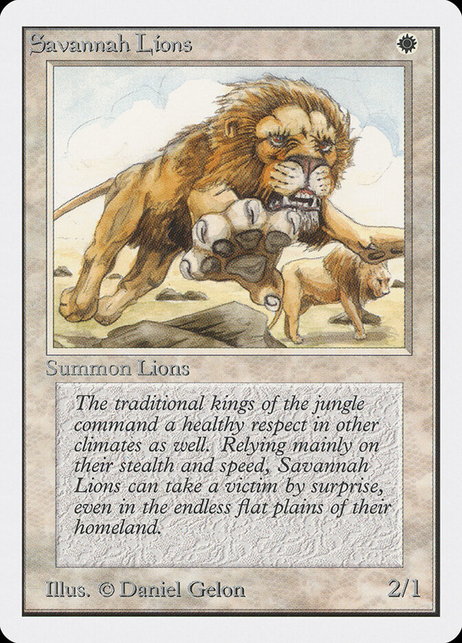 Savannah Lions card front