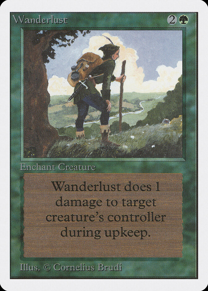 Wanderlust card front