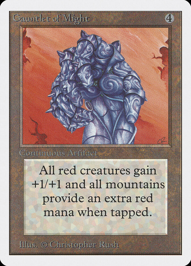 Gauntlet of Might card front