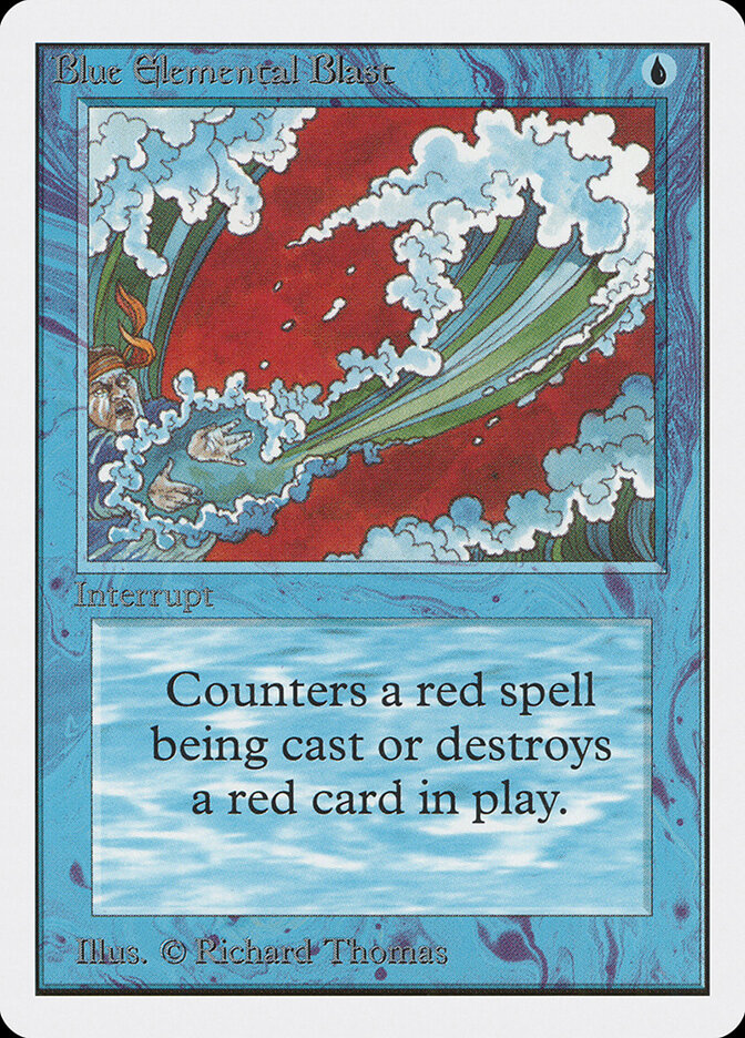 Blue Elemental Blast card front