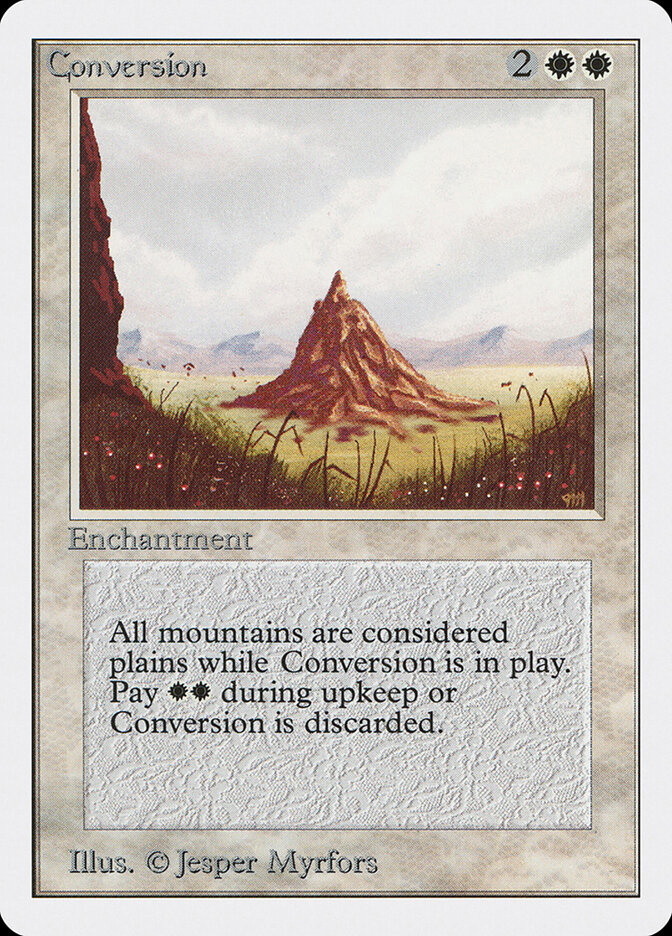 Conversion card front