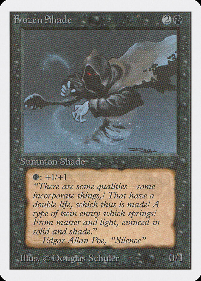 Frozen Shade card front