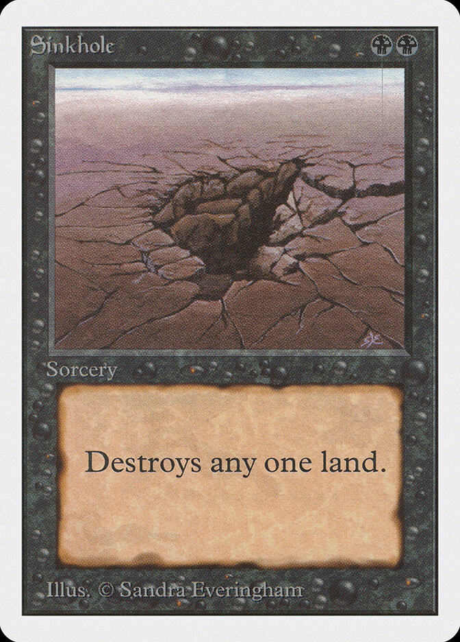 Sinkhole card front