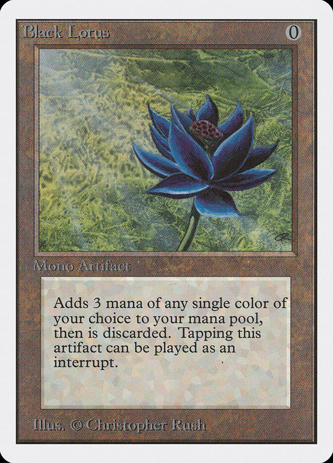 Black Lotus card front