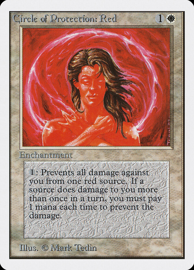 Circle of Protection: Red card front