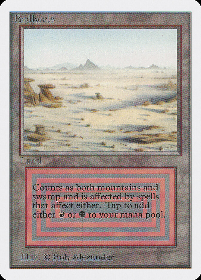 Badlands card front