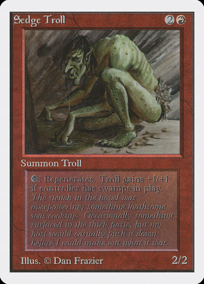 Sedge Troll card front