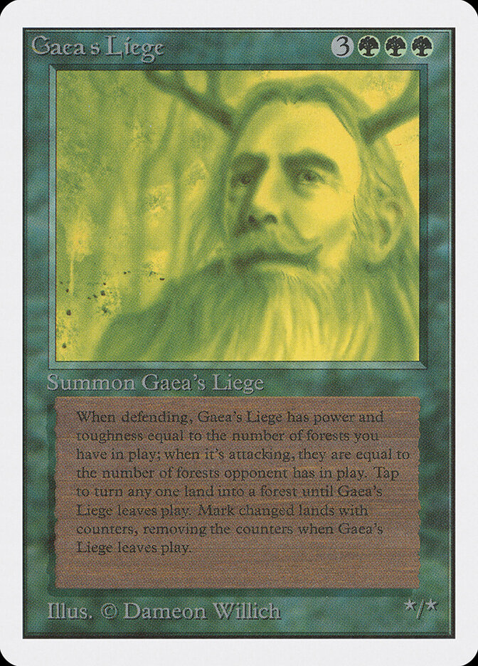 Gaea's Liege card front