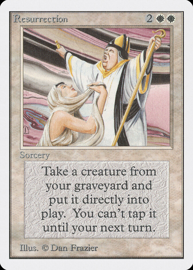 Resurrection card front
