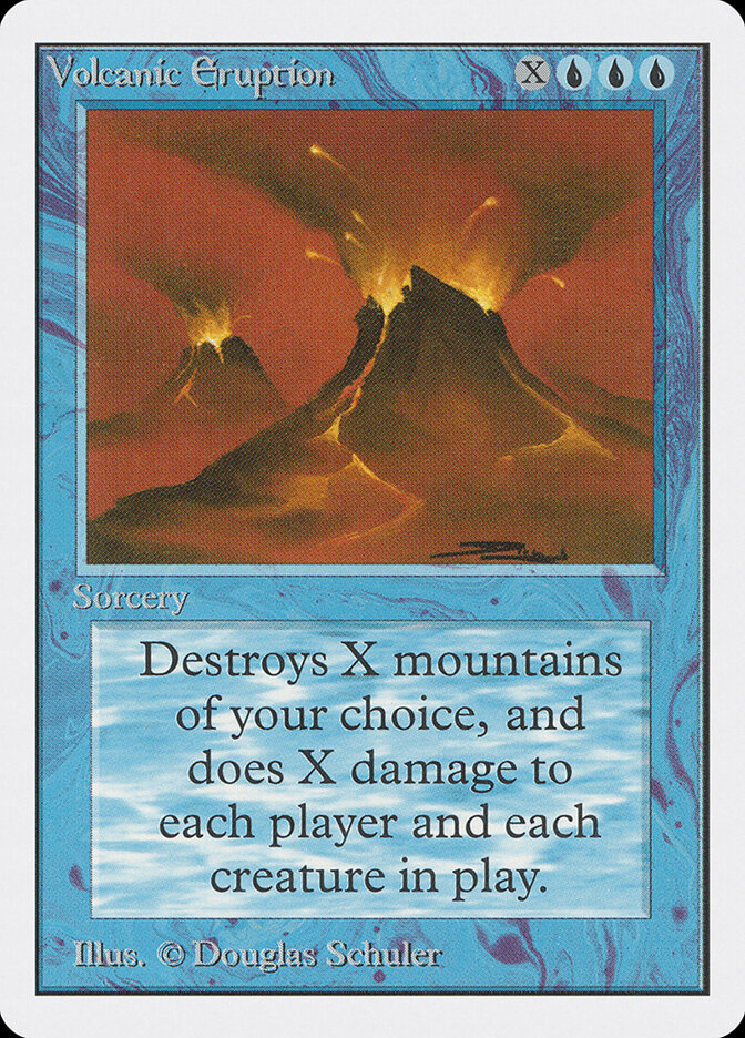 Volcanic Eruption card front